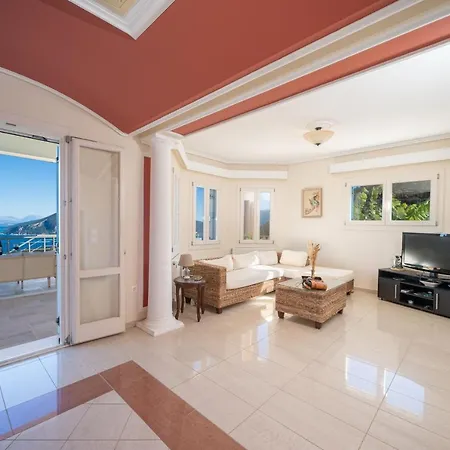 Private Gelia, With Panoramic 180 Degrees Sea View! 빌라 *