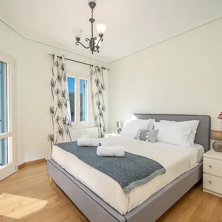 빌라 Private Gelia, With Panoramic 180 Degrees Sea View!