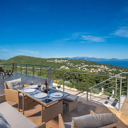 Private Gelia, With Panoramic 180 Degrees Sea View! 빌라 *