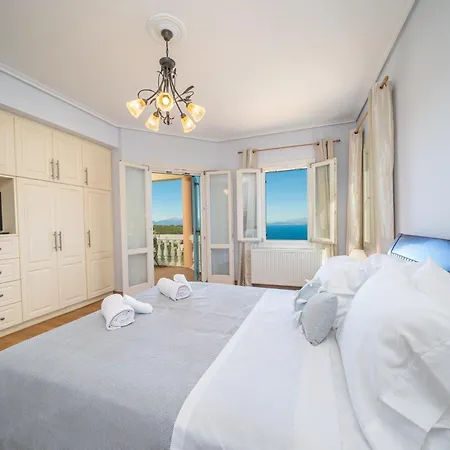 빌라 Private Gelia, With Panoramic 180 Degrees Sea View!