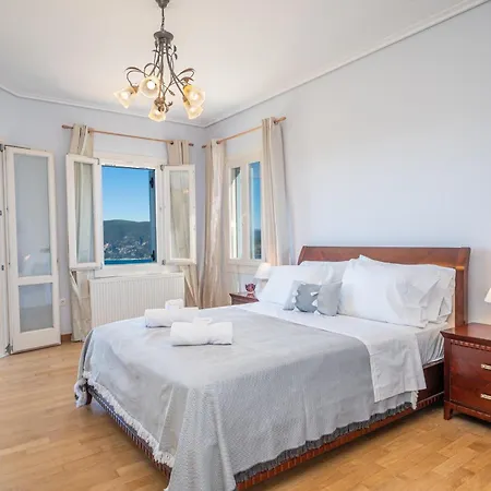 빌라 Private Gelia, With Panoramic 180 Degrees Sea View! 피스카던