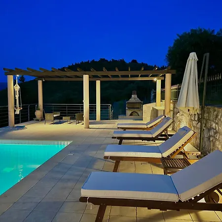 빌라 Private Gelia, With Panoramic 180 Degrees Sea View! 피스카던